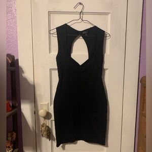 bebe Women’s Sleeveless Backless Black Dress